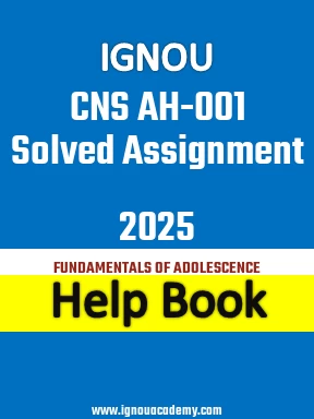 IGNOU CNS AH-001 Solved Assignment 2025